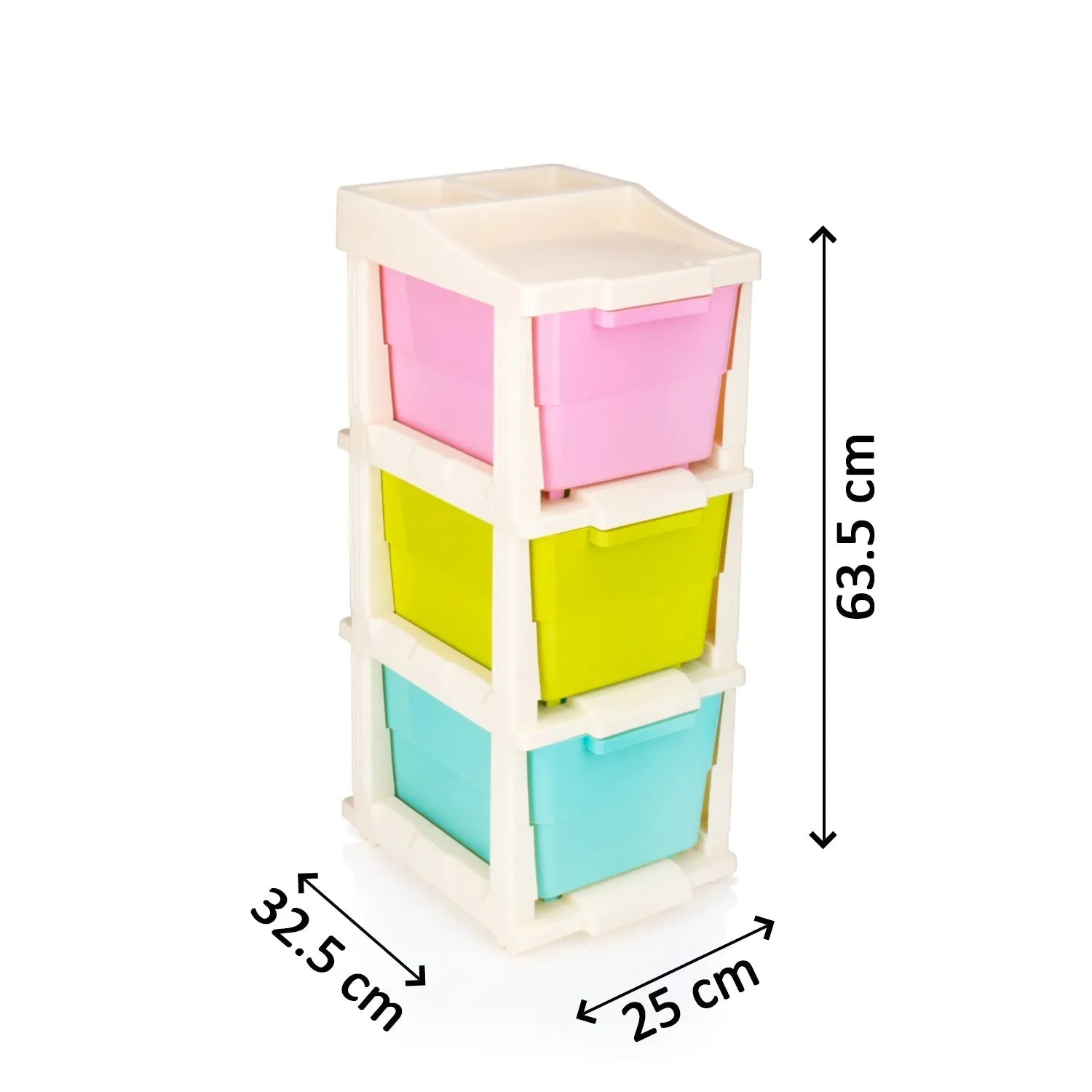 0717 3 Layer Multi-Purpose Modular Drawer Storage System