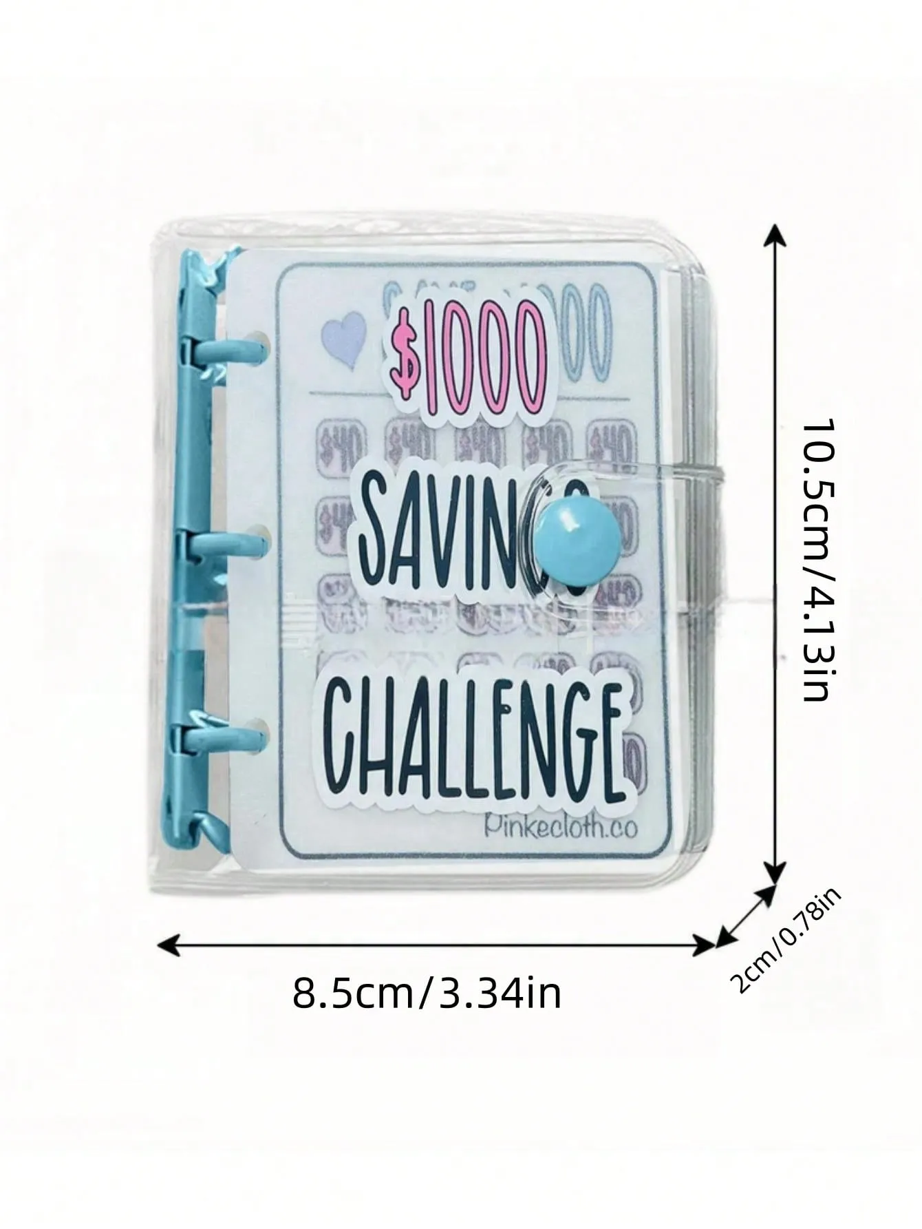 1 25-Page Mini Pocket Portable Money-Saving Challenge Binder With 4 Options