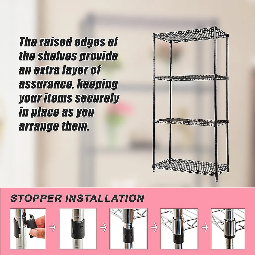 Adjustable Modular Wire Storage Shelf 900x450mm Steel