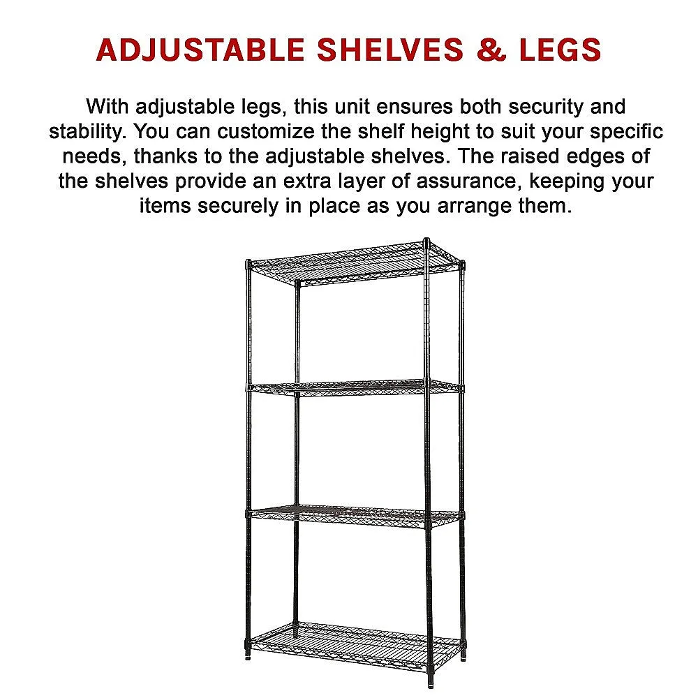 Adjustable Modular Wire Storage Shelf 900x450mm Steel