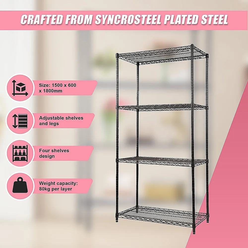 Adjustable Modular Wire Storage Shelf 900x450mm Steel