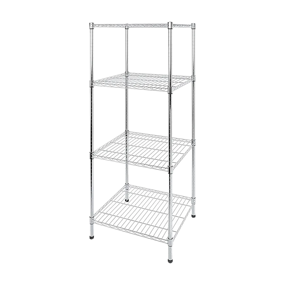 Adjustable Steel Wire Storage Shelf, 600x600x1800mm, 4 Shelves