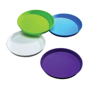 Arrow Plastic 00198 Round Serving Tray, Round, Plastic, Assorted, 15-3/4 in Dia