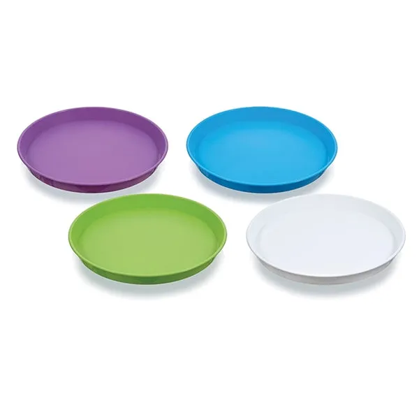 Arrow Plastic 00198 Round Serving Tray, Round, Plastic, Assorted, 15-3/4 in Dia