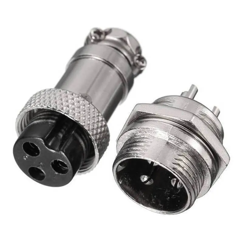 Aviation Plug  3 Pin Male Female