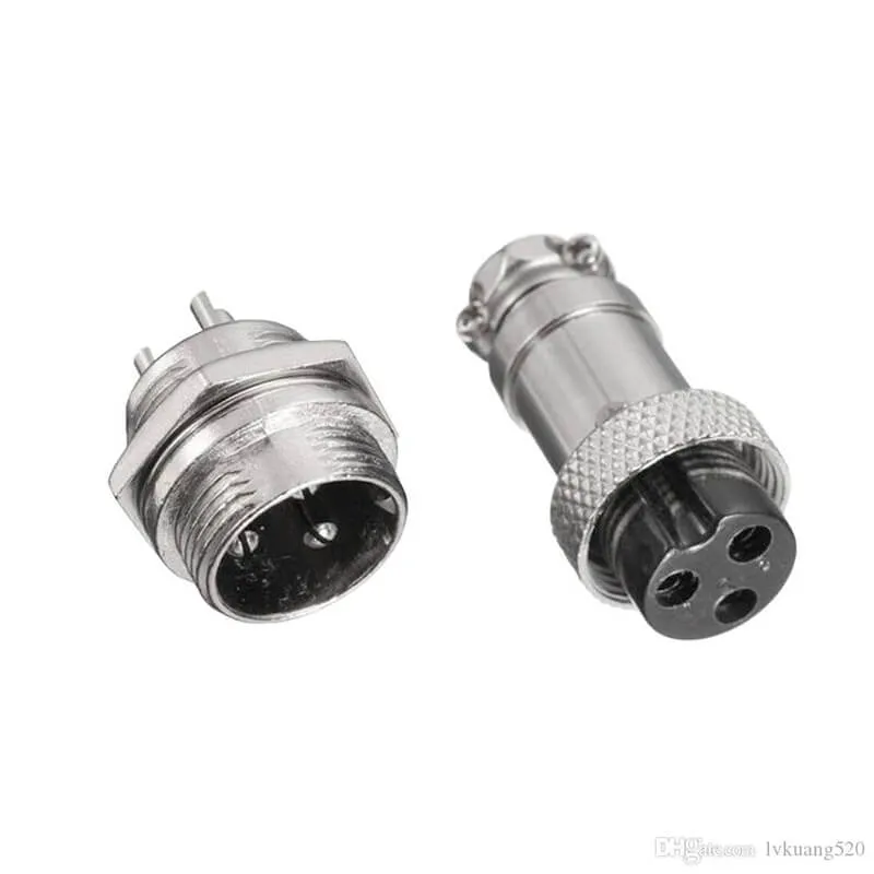 Aviation Plug  3 Pin Male Female