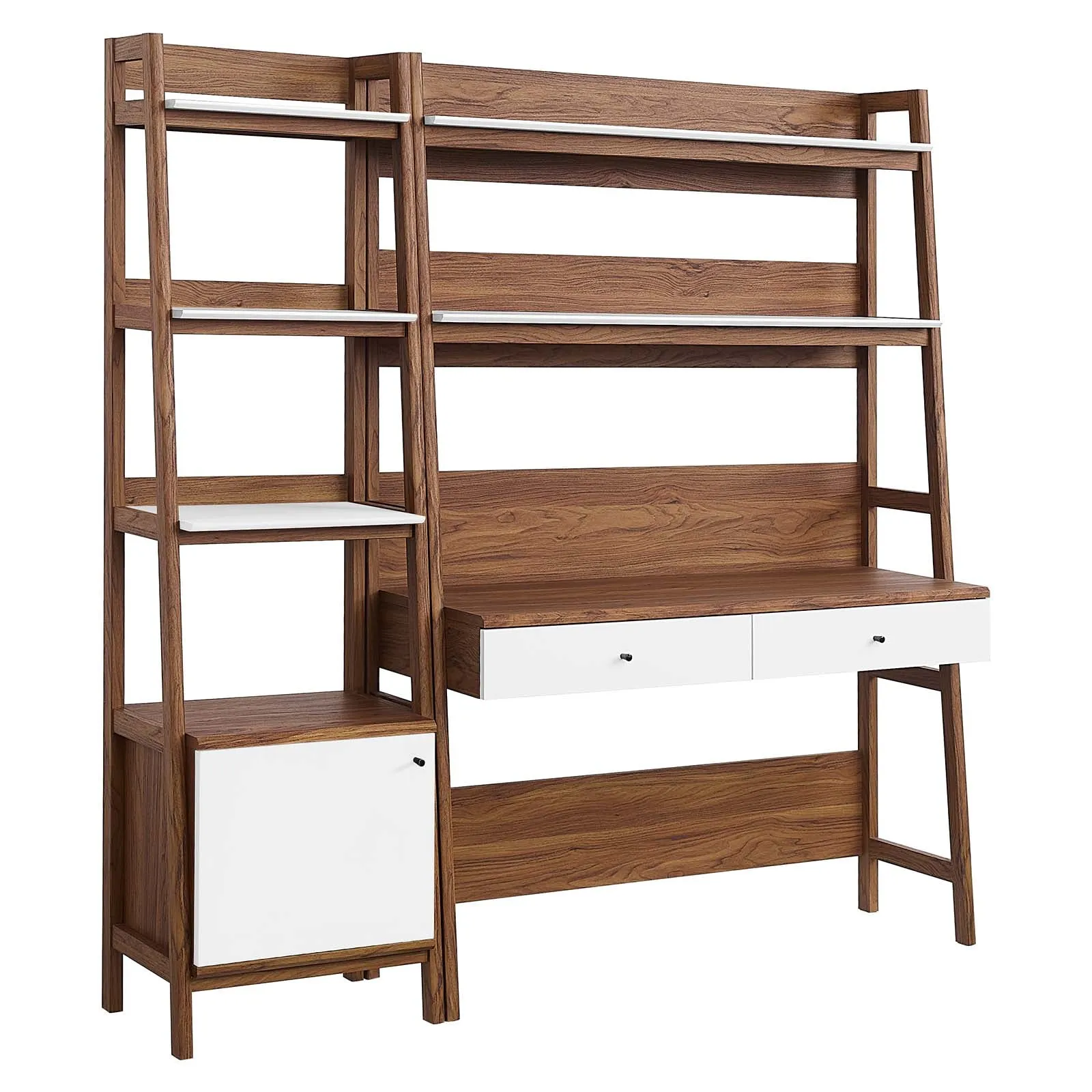 Bixby 2-Piece Wood Office Desk and Bookshelf by Modway