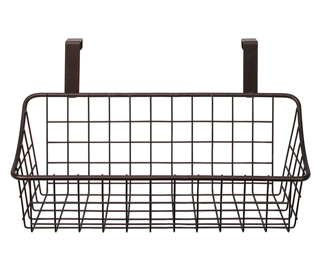 Cabinet Door Storage Basket - Bronze