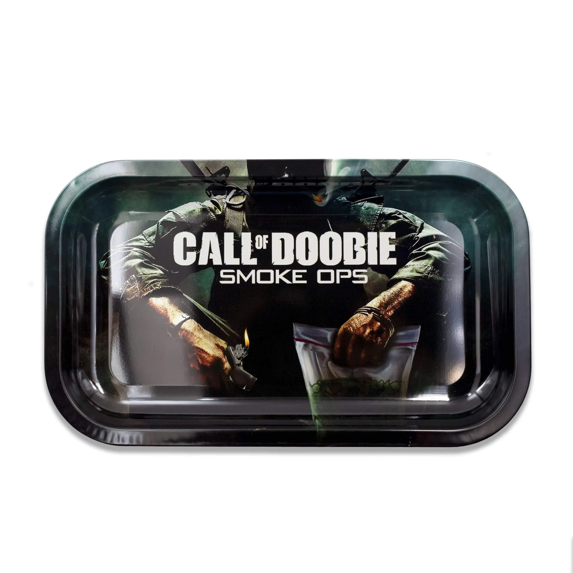 Call Of Doobie - Metal Rolling Tray by V Syndicate