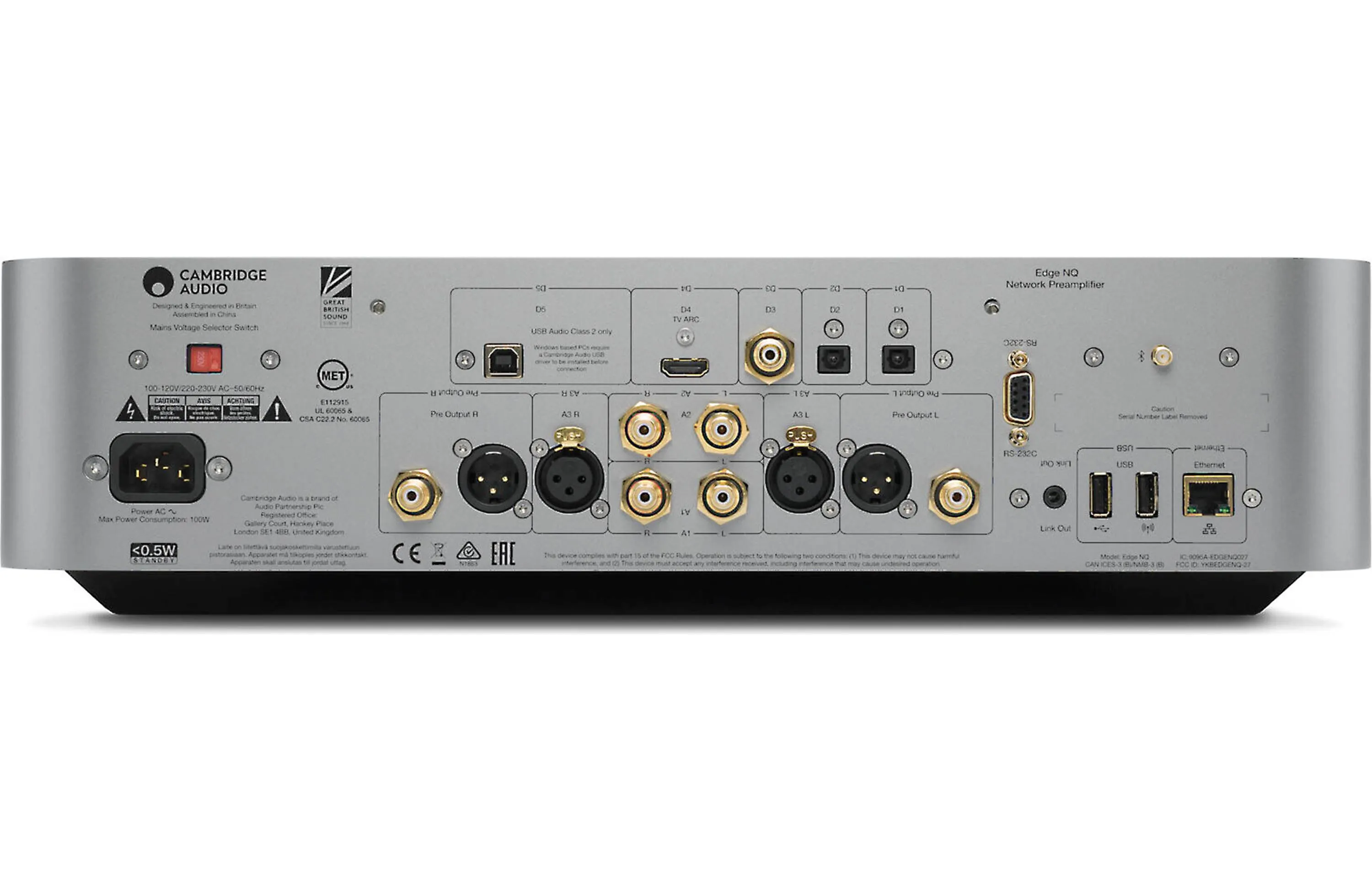 Cambridge Audio Edge NQ Stereo Preamplifier with Network Player