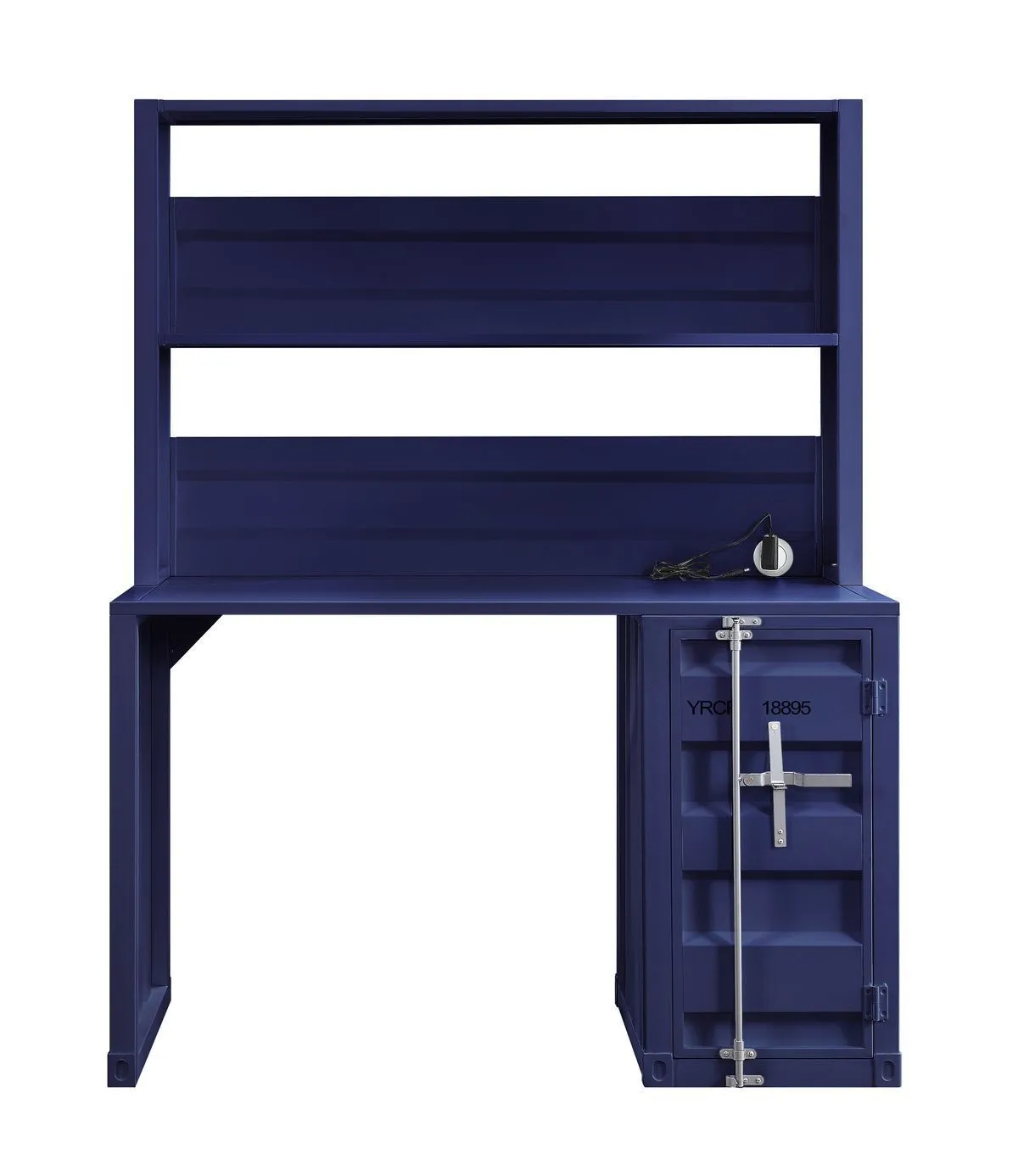 Cargo Desk & Hutch - Blue