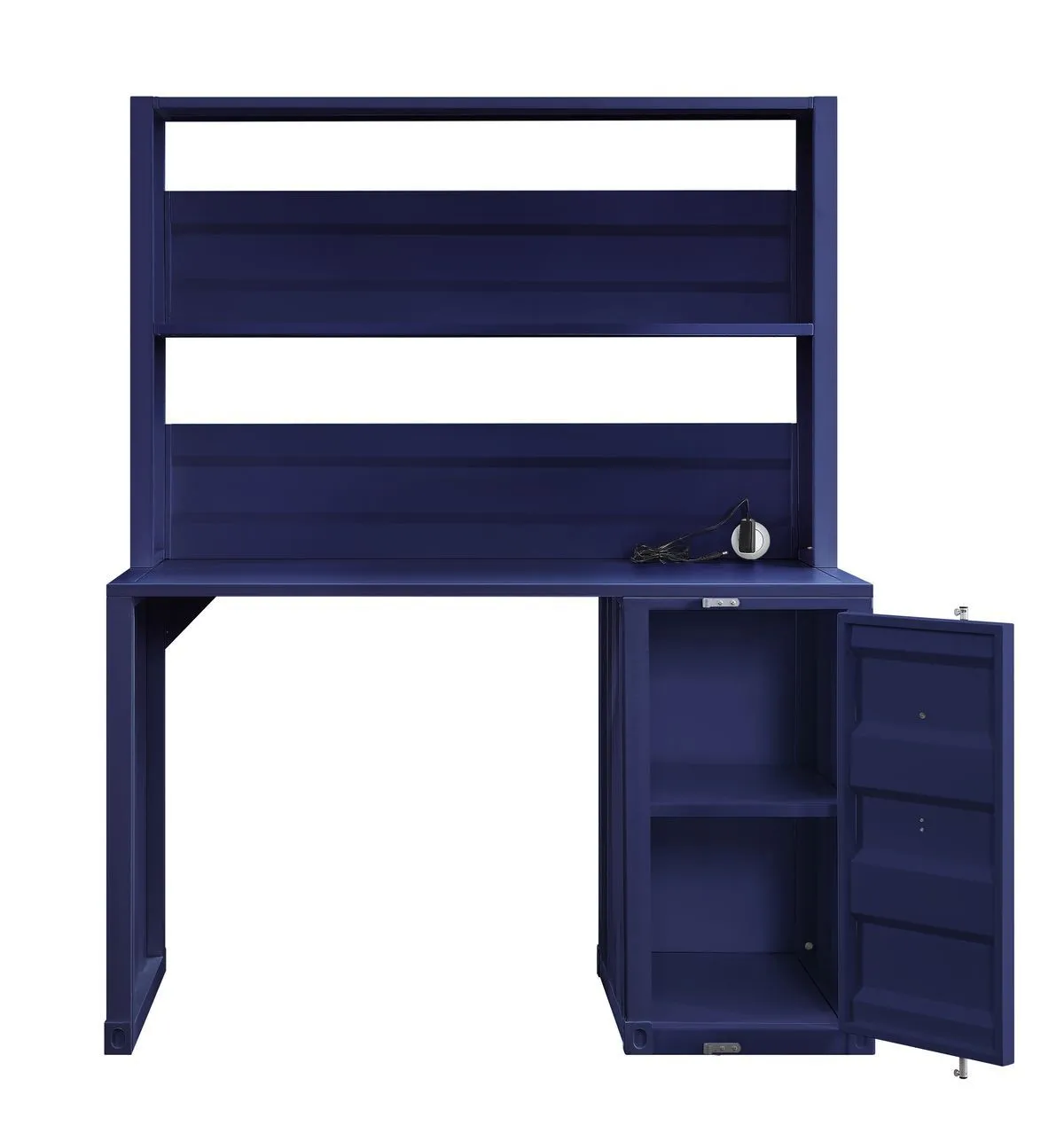 Cargo Desk & Hutch - Blue