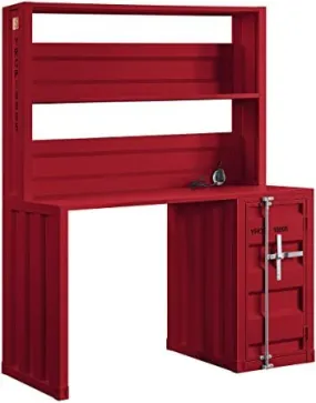 Cargo Desk & Hutch - Red