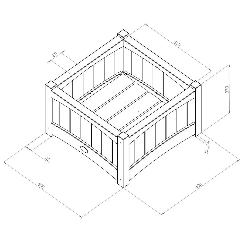 CHELSEA SQUARE PLANTER