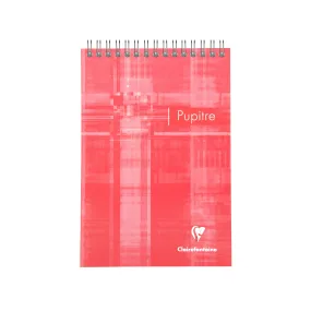 Clairefontaine Wirebound Notepad - Graph 80 sheets - 5 3/4 x 8 1/4 - Assorted