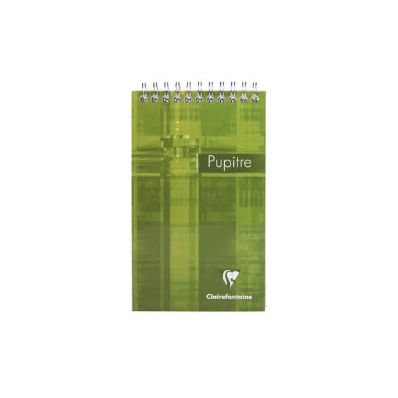 Clairefontaine Wirebound Notepad - Ruled 80 sheets - 4 1/4 x 6 3/4 - Assorted