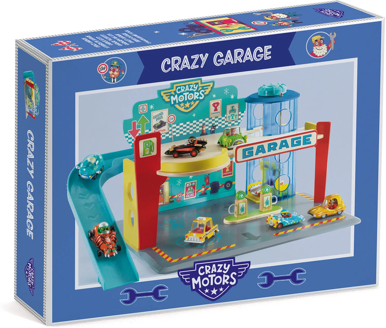 Crazy Motors Garage Play Set