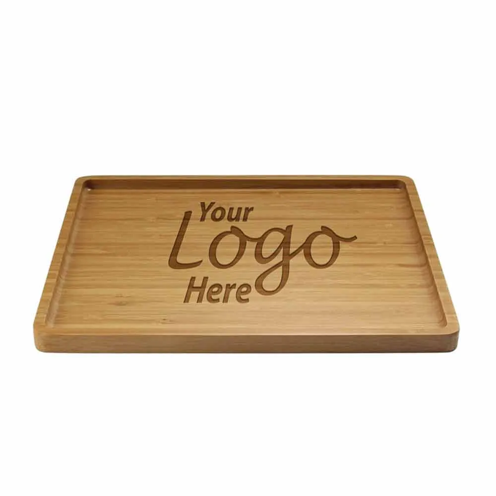 Custom Engraved Bamboo Serving Tray - Your Custom Text