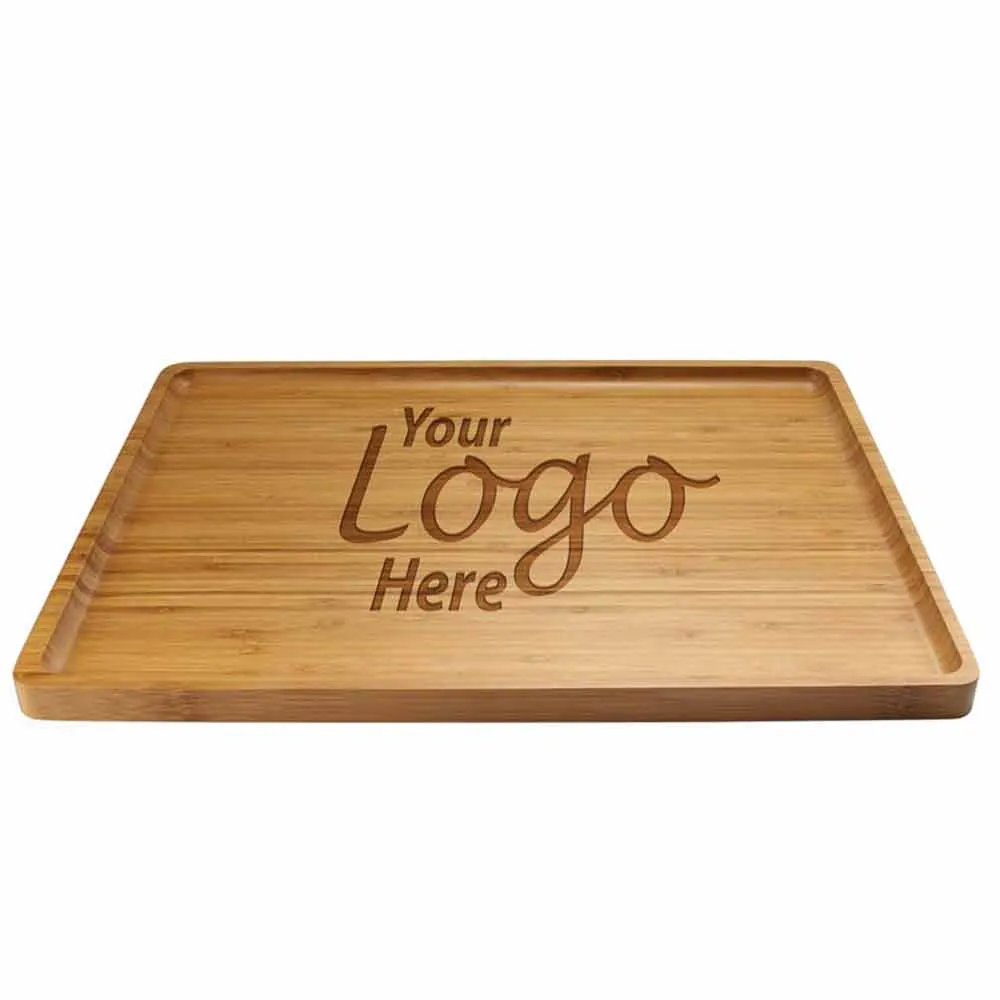 Custom Engraved Bamboo Serving Tray - Your Custom Text