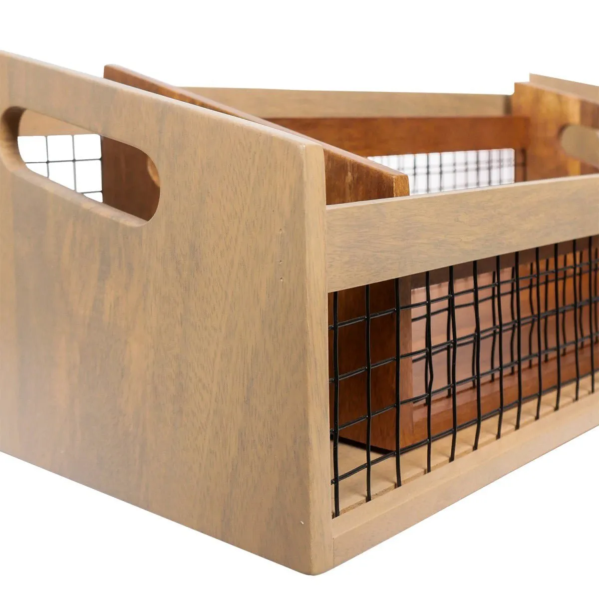 DuoBlend Nested Set of 2 Mango Wood Organizer | Aakriti Ahuja Collection