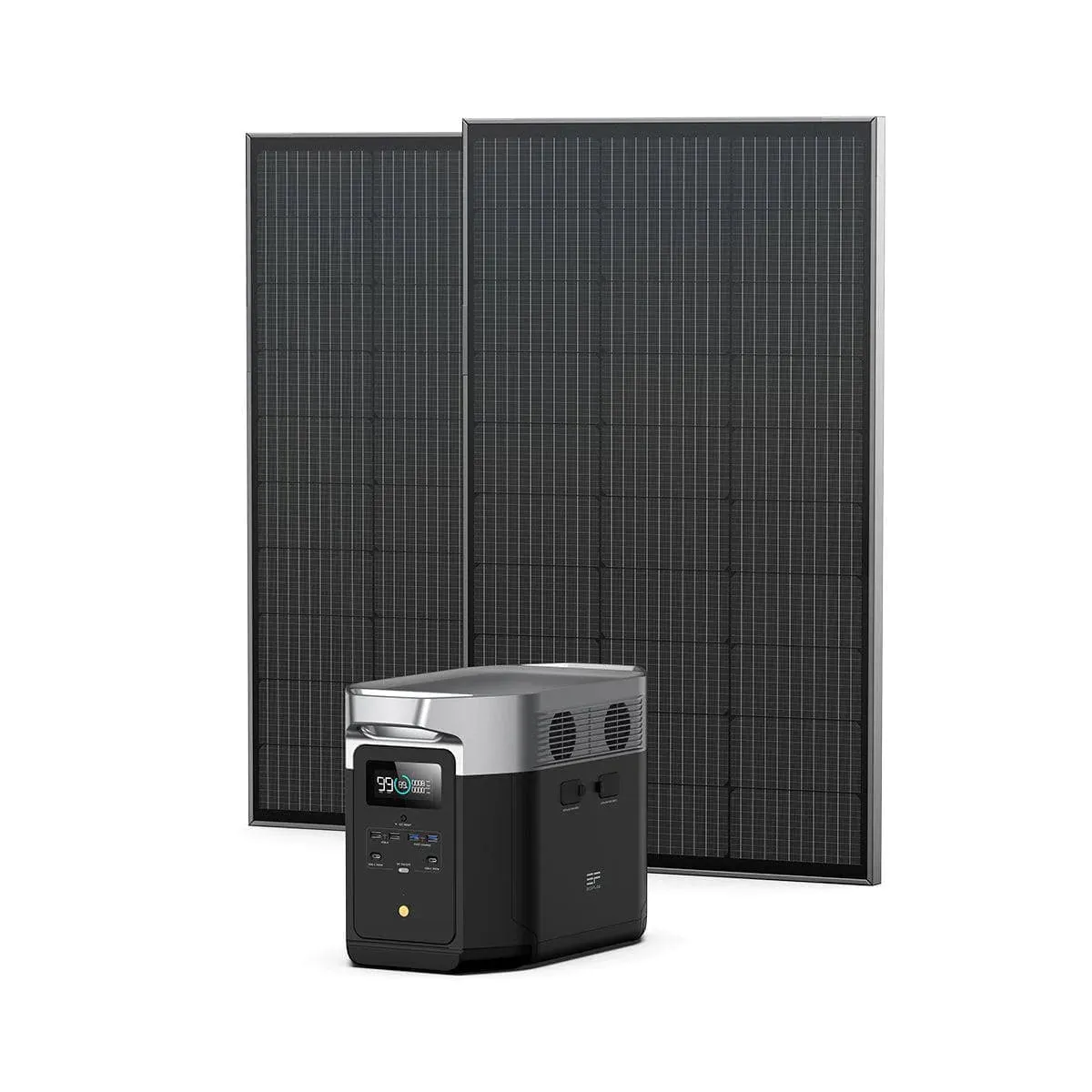 EcoFlow DELTA Max 1600 Solar Generator   2 (Two) 100W Rigid Solar Panels