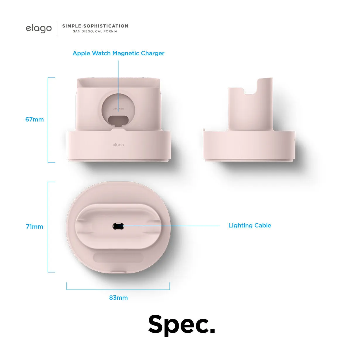 Elago 2 in 1 Apple Watch & AirPod Pro Charging Hub