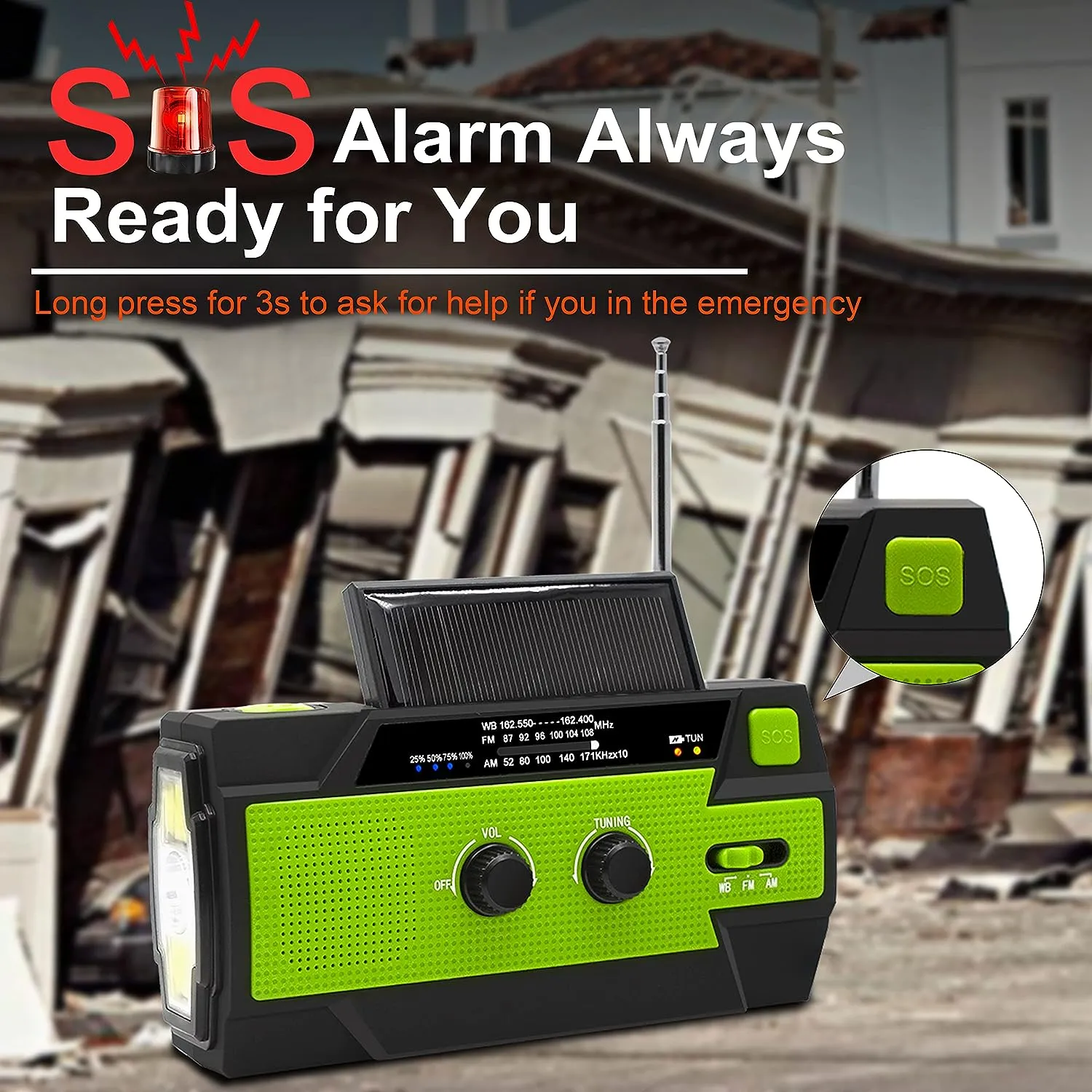 Emergency Crank Weather Radio