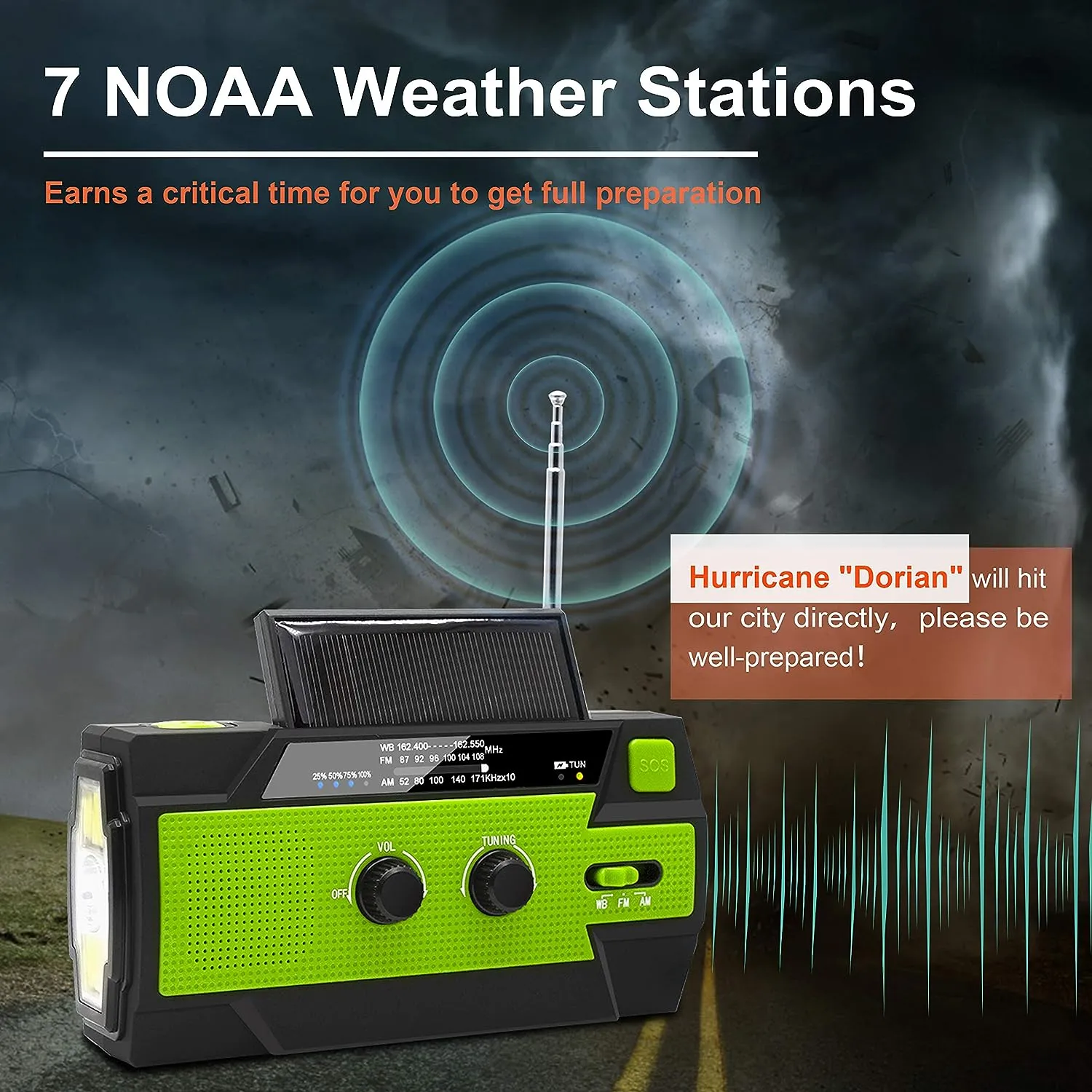 Emergency Crank Weather Radio