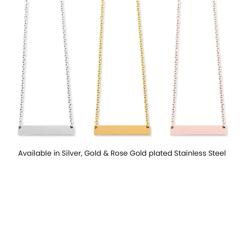 End The Fed Horizontal Bar Necklace