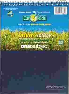 Environotes Sugarcane Notebook 8 1/2 X 11 1/2 Flipper 80 Sheets College Rule