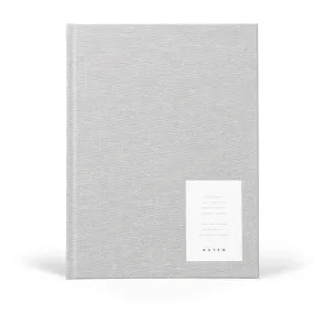 Even Work Journal, Large - Light Grey