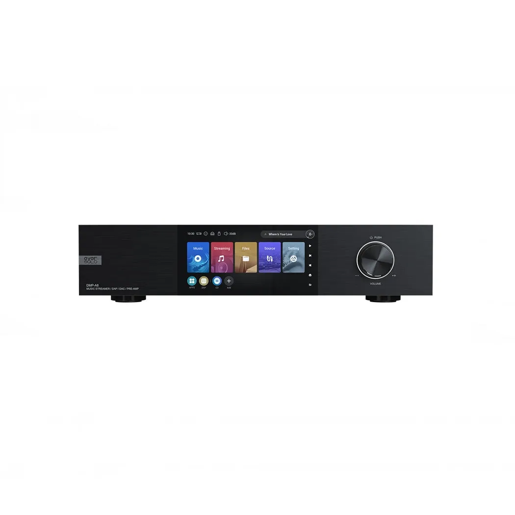 EverSolo DMP-A8 Music Streamer with DAC, DAP, and Fully Balanced Preamplifier Open Box