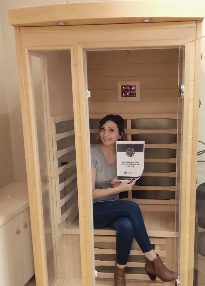 Ex Display - Chilliwack Infrared Sauna - 12 Month Warranty W101.5 x D96.5 x H190.5cm