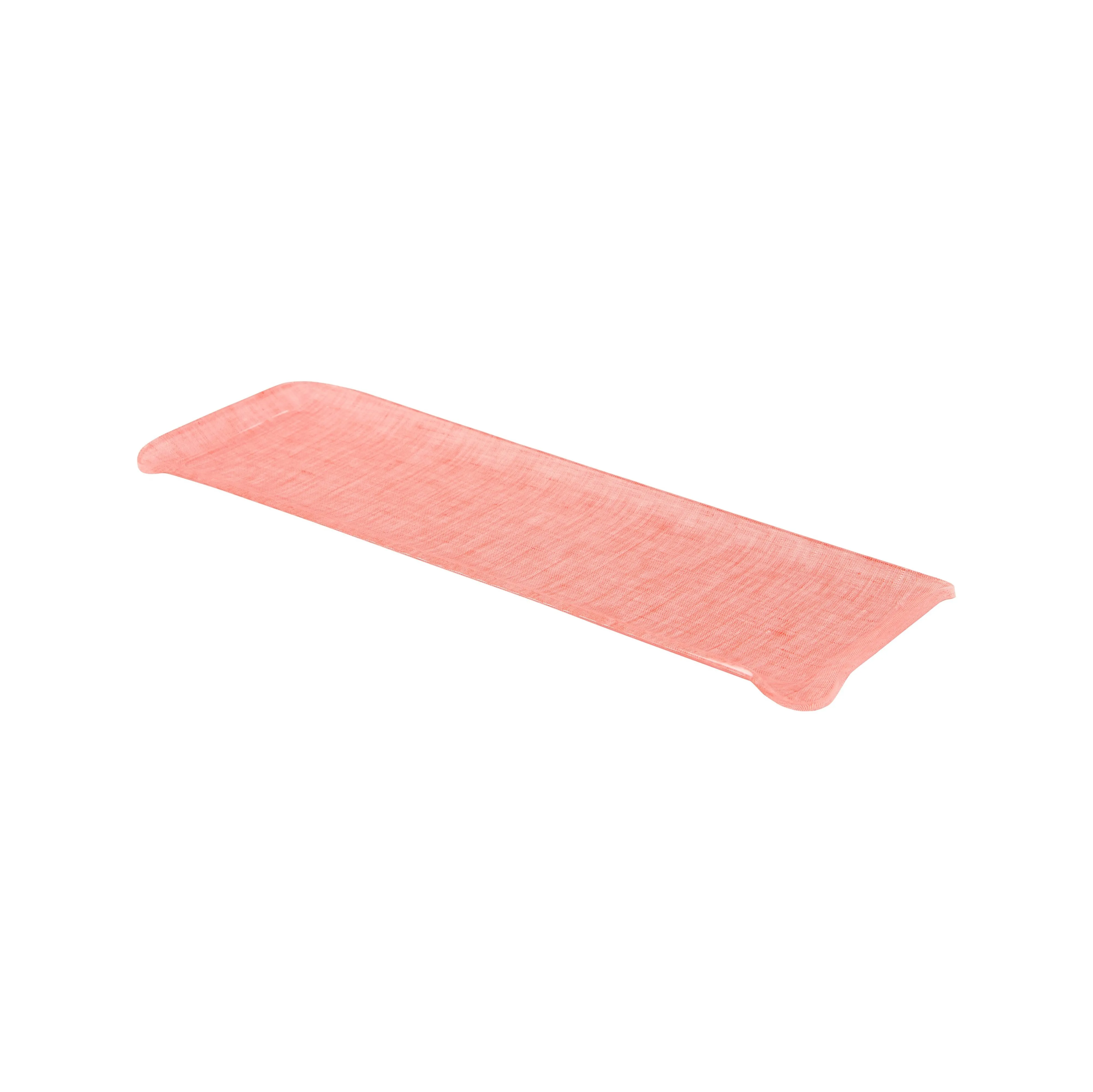 Fabric Tray Oblong Coral