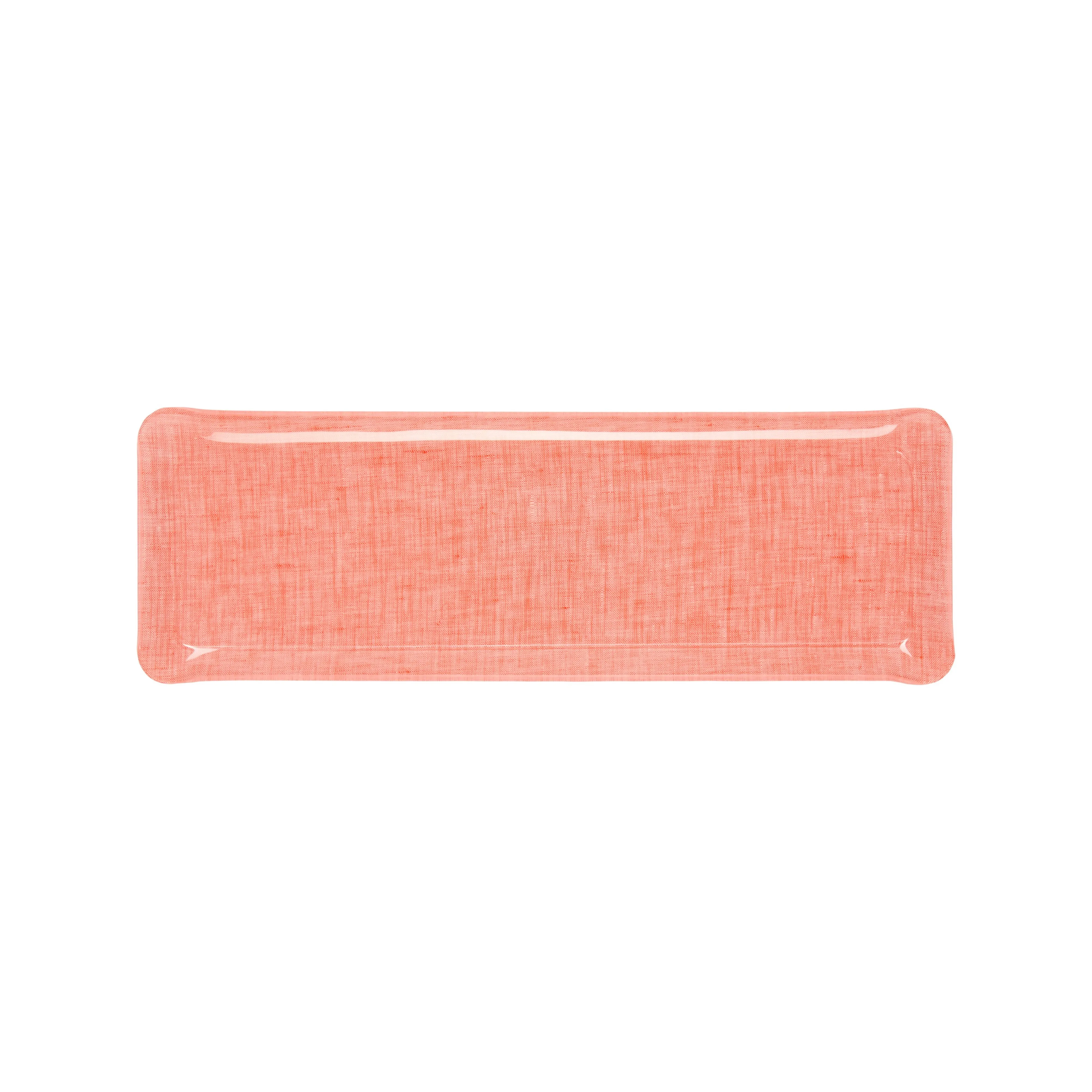 Fabric Tray Oblong Coral