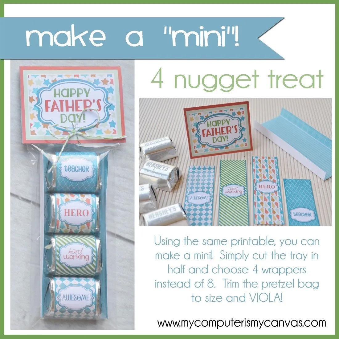 Father's Day Nugget Wrappers PRINTABLE