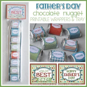 Father's Day Nugget Wrappers PRINTABLE