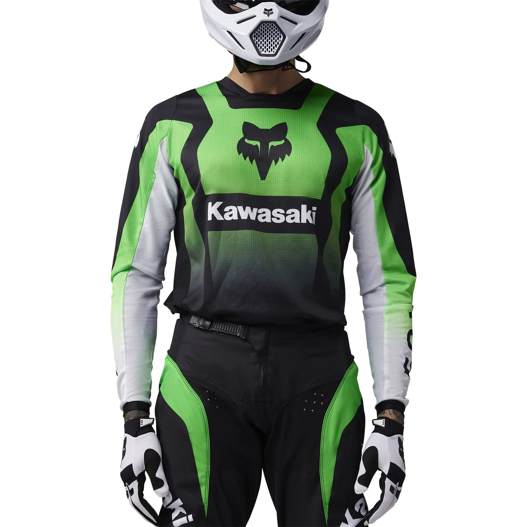 Fox Racing 180 Kawasaki Offroad Jersey Fluorescent Green