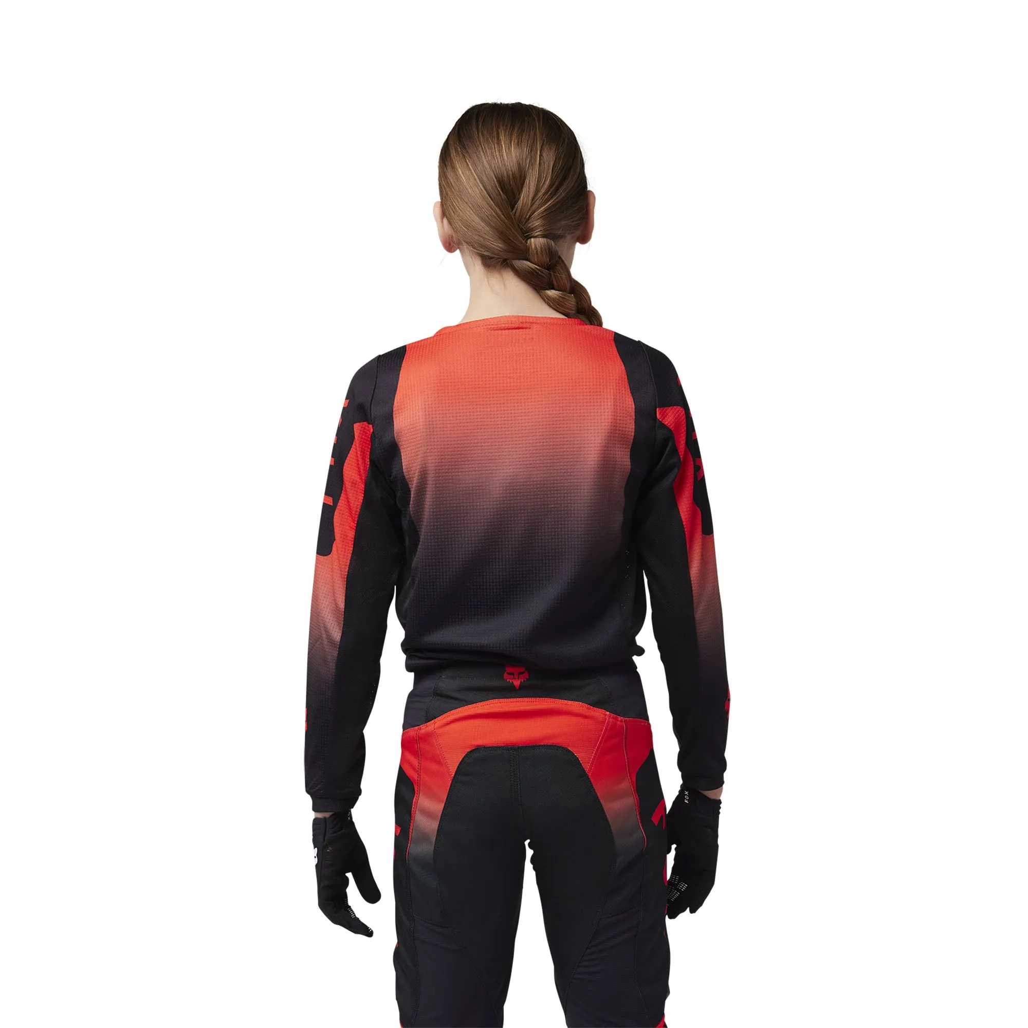 Fox Racing Youth 180 Lean Offroad Jersey Fluorescent Red