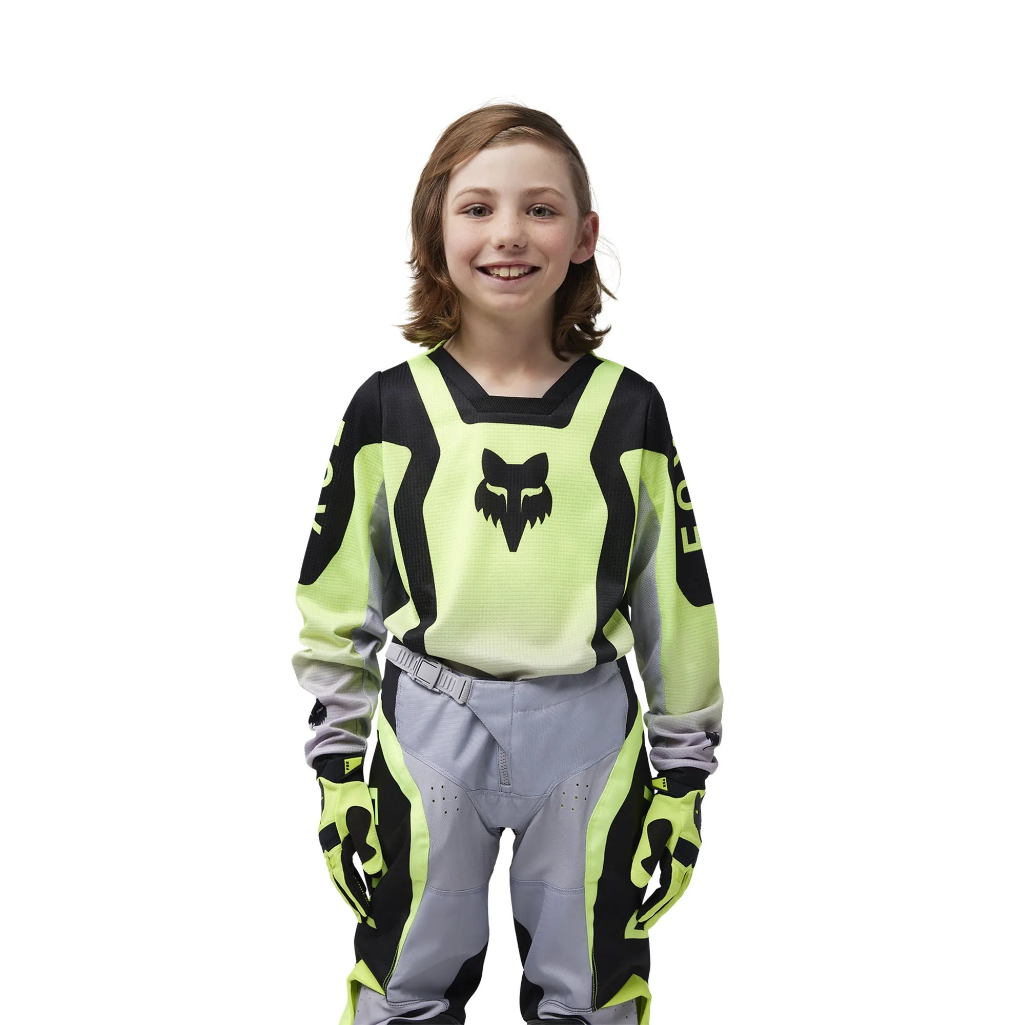 Fox Racing Youth 180 Lean Offroad Jersey Fluorescent Yellow