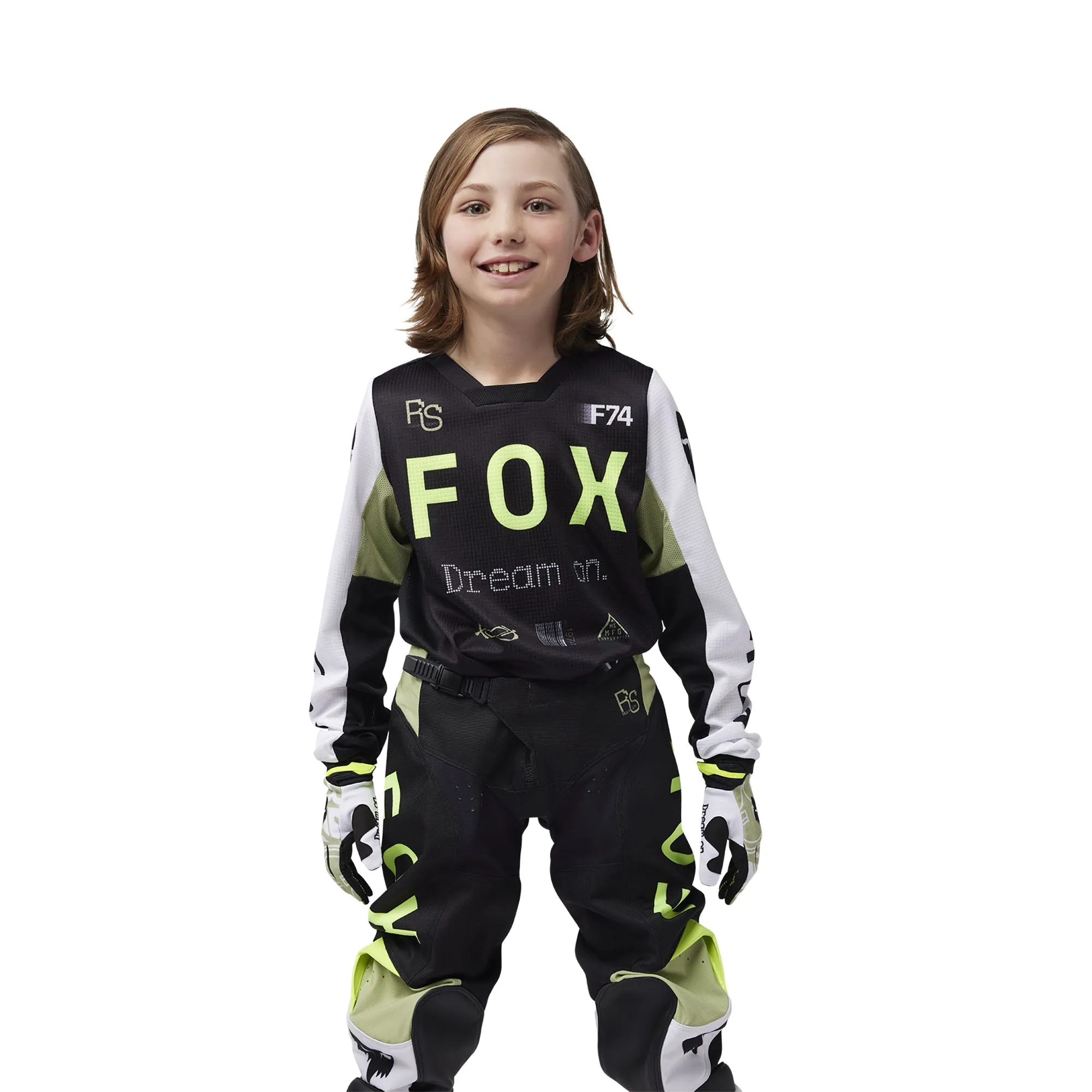 Fox Racing Youth 180 Race Spec Offroad Jersey Pale Green