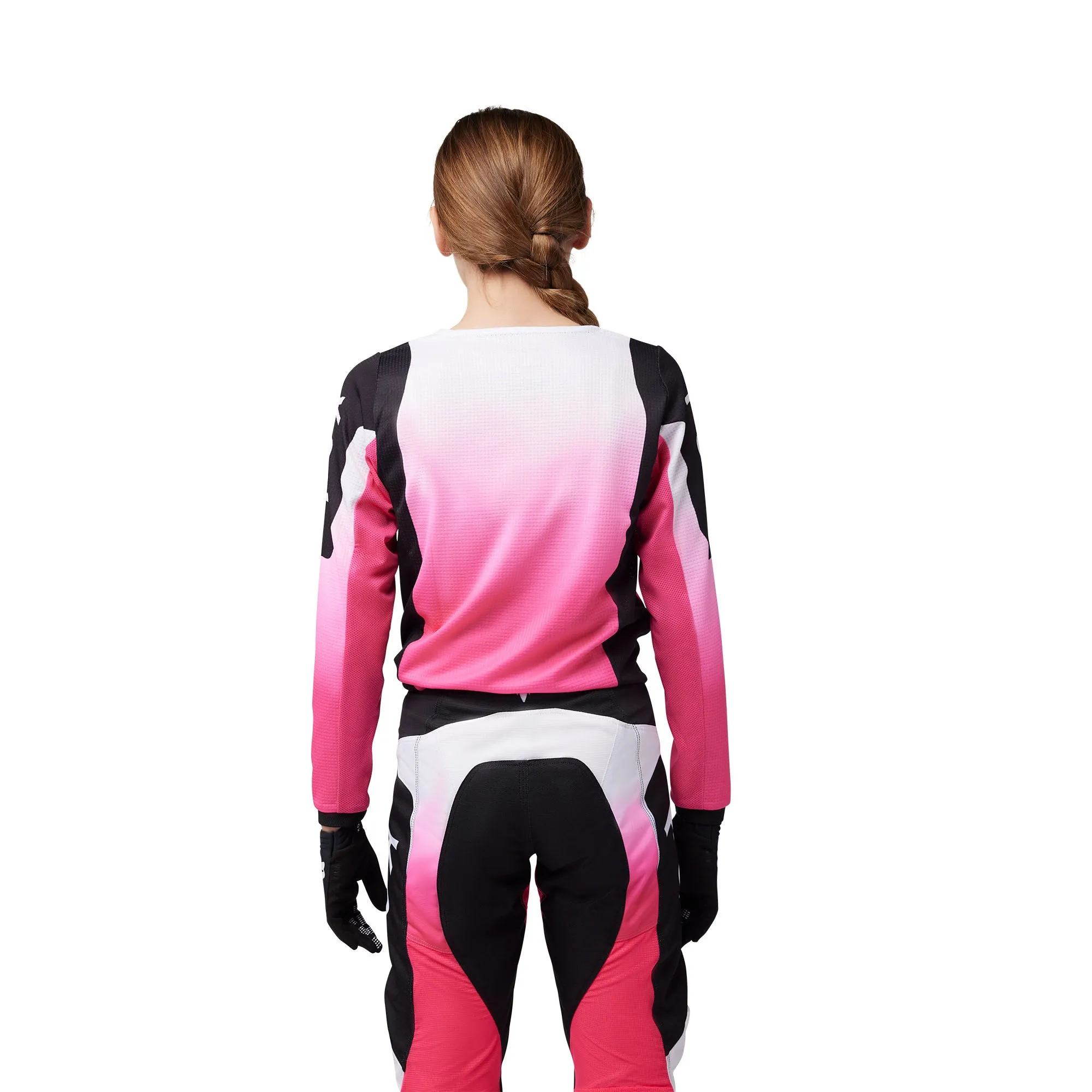 Fox Racing Youth Girls 180 Lean Long Sleeve Offroad Jersey Black/Pink