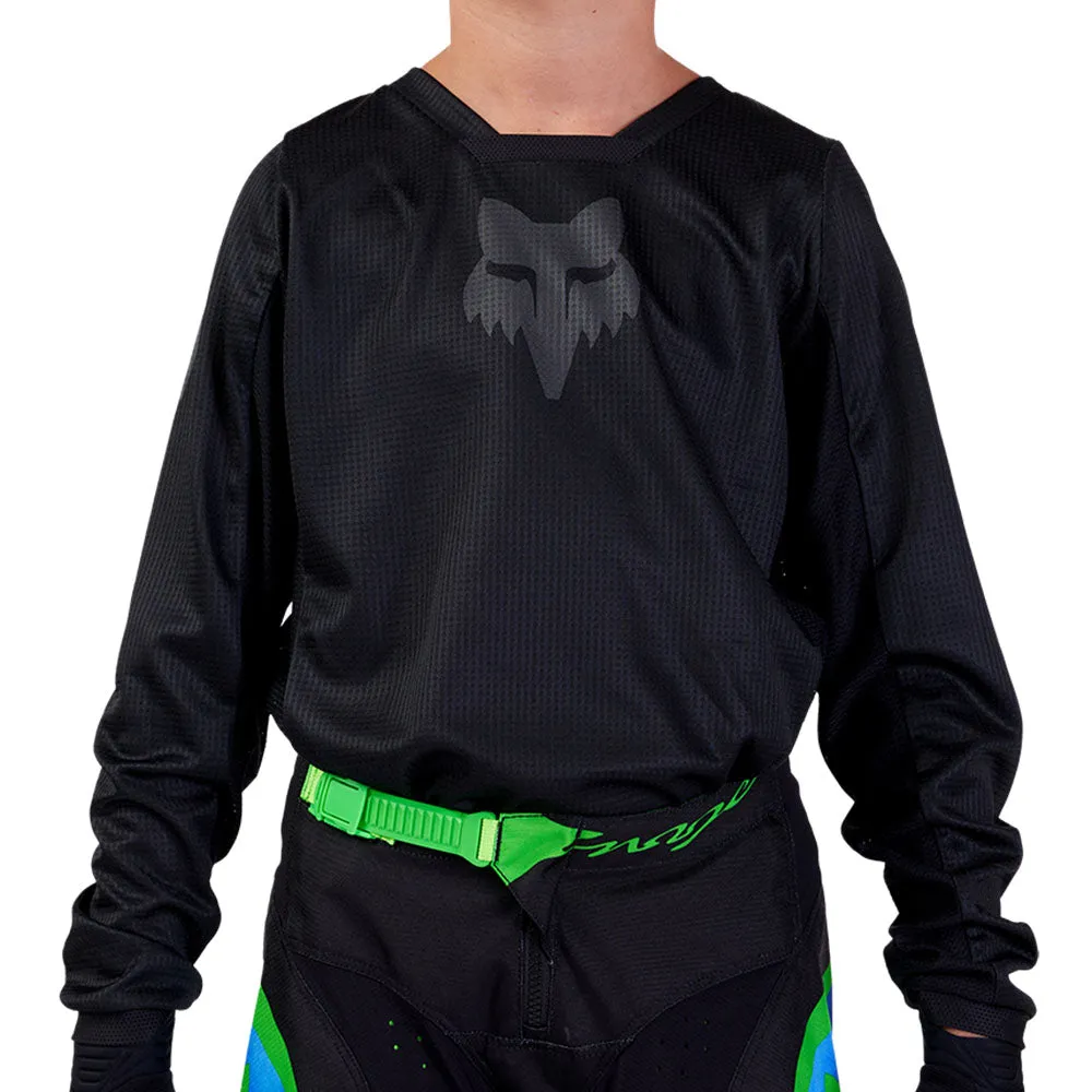 Fox Youth 180 Blackout Jersey (Black/Black)