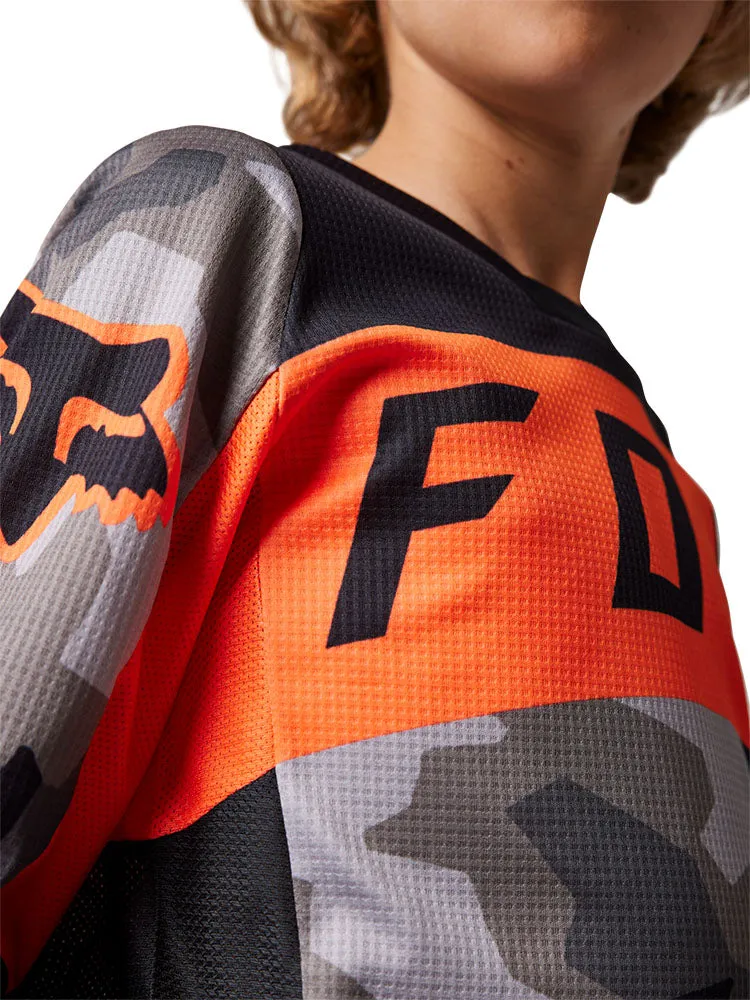 Fox Youth 180 Bnkr Jersey (Grey Camo)