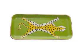 Green Leopard Tray, Small