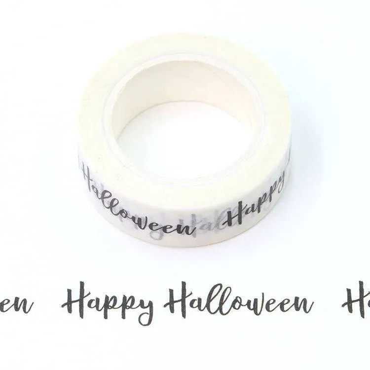 Happy Halloween Script Washi Tape