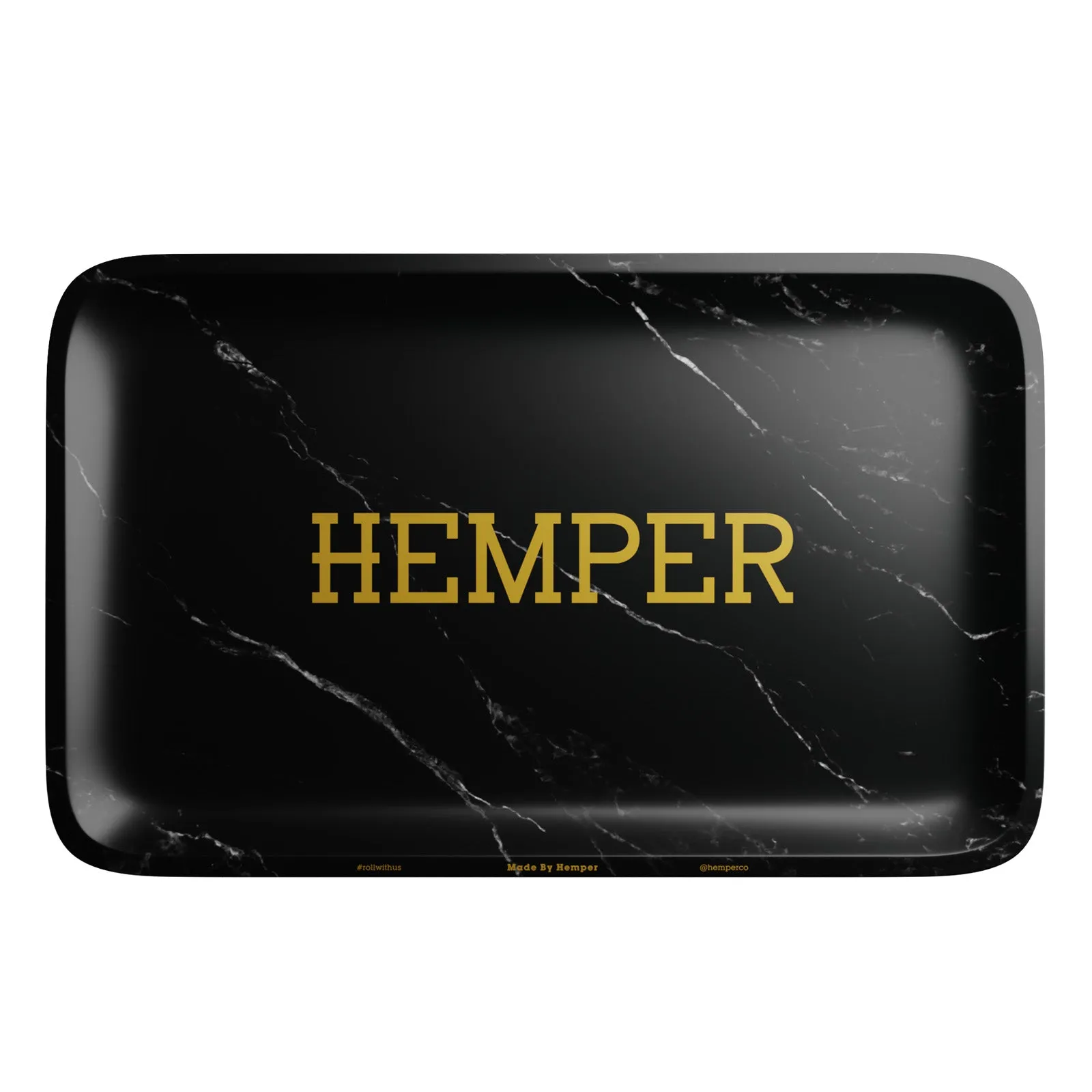 HEMPER  - Luxe Marble Black Rolling Tray