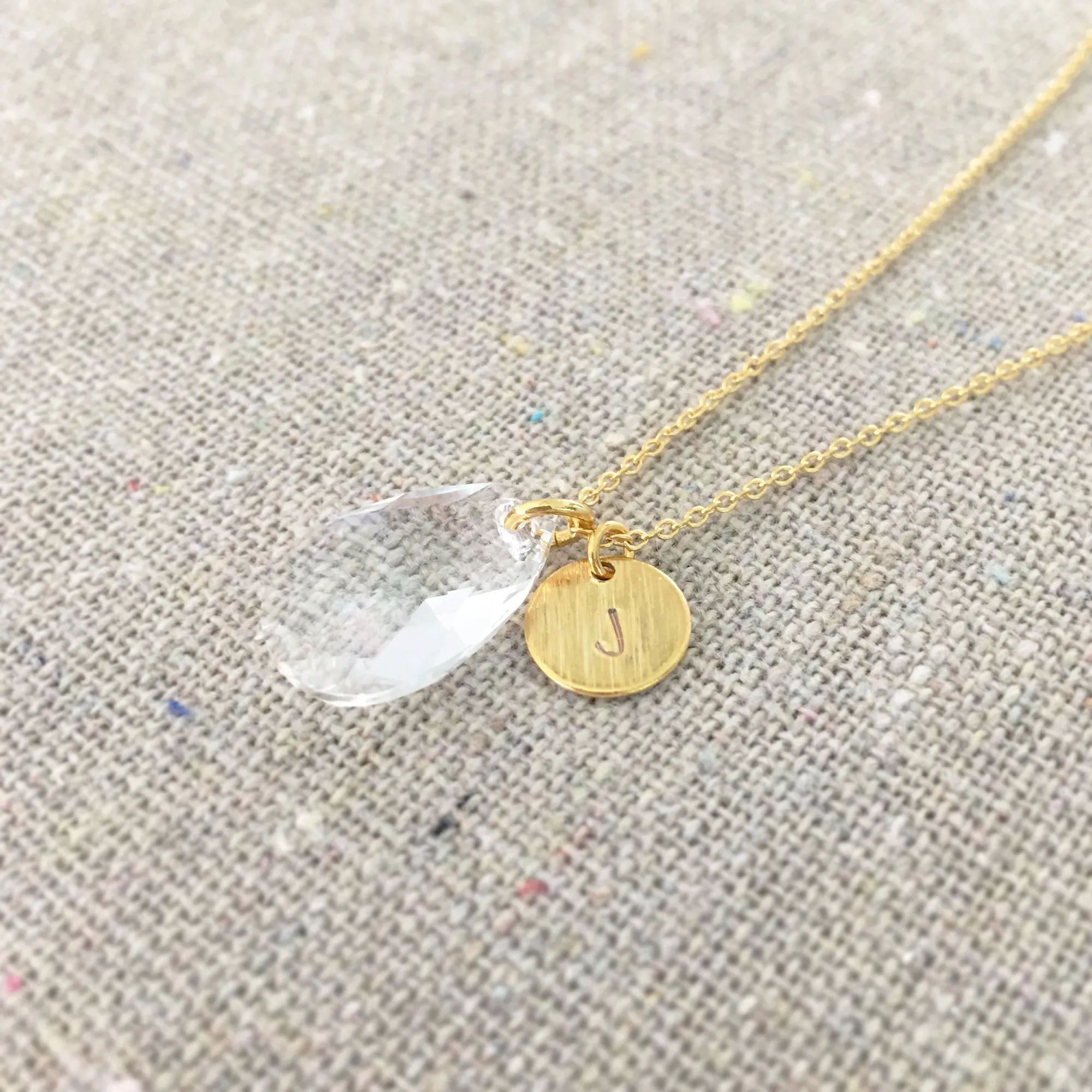 Initial Tear Necklace