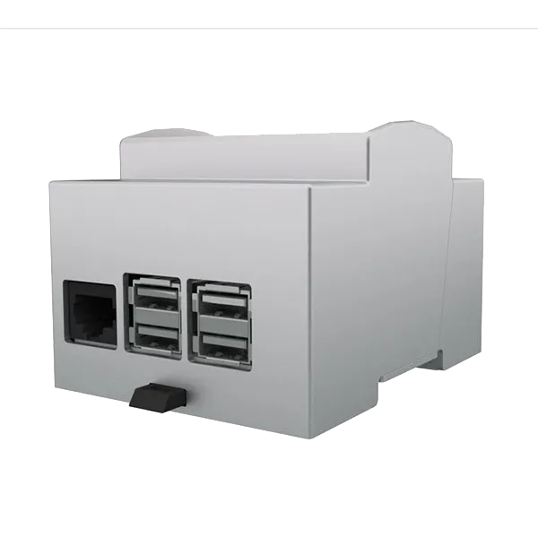 Italtronic Raspberry Pi B  Modulbox DIN Rail 4M XTS Plastic Enclosure Case Kit, Transparent - 25.0410000.RMB (Raspberry PI not Included.)