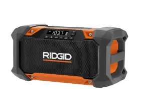 Open Box -  RIDGID 18V Hybrid Dual Speaker Jobsite Radio (Tool-Only)